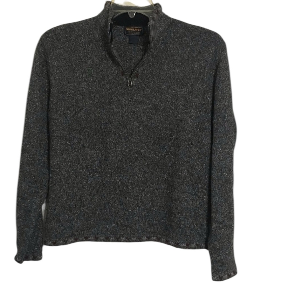 *Woolrich 1/4 zip wool blend sweater. Size large GUC